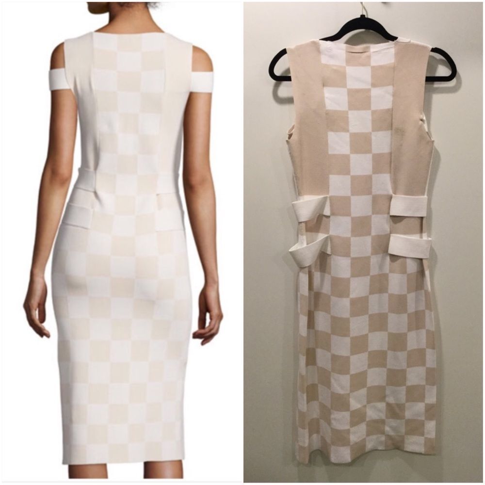 Opening Ceremony Cold-Shoulder Basketweave Sheath - Picture 2 of 8
